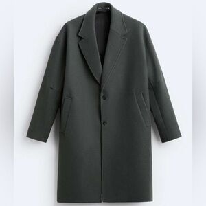 ZARA Oversized Coat - Green/Grey - Size XL - NWT *Sold Out in Stores*
